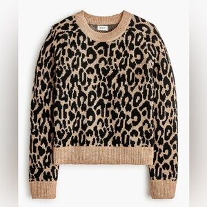 J Crew Leopard Print Sweater